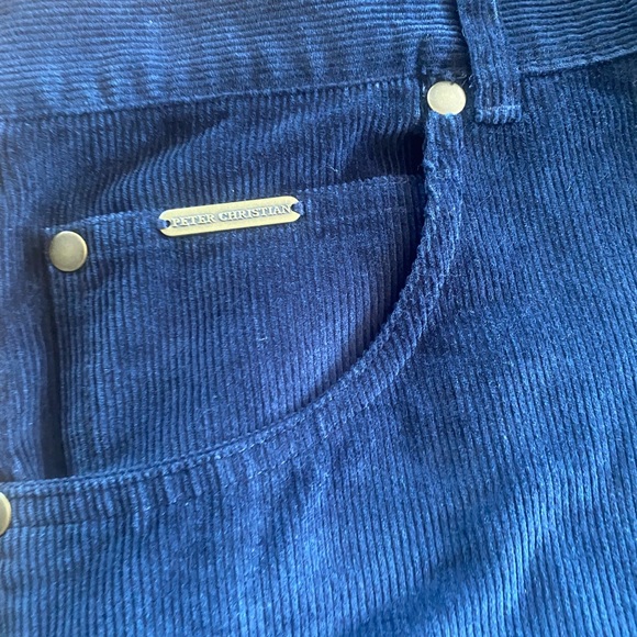 Peter Christian Gentlemen’s Outfitters Corduroy Pants Navy Men’s Sz 40x30 *NWT* - Picture 2 of 5